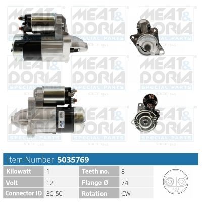 MEAT & DORIA 5035769 Starter motor BPD4-18400