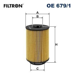 Original FILTRON Oil filter OE 679/1 for BMW 6 Series
