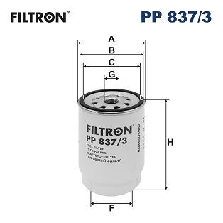FILTRON PP 837/3 Fuel filter Spin-on Filter