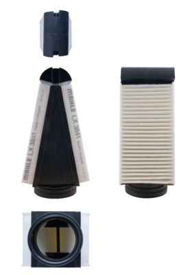 MAHLE ORIGINAL Air filter LX 3841 suitable for MERCEDES-BENZ C-Class