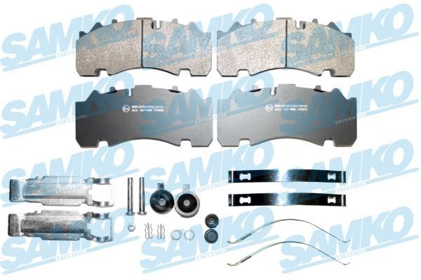 SAMKO 5SP1898K Brake pad set with accessories