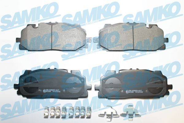 25861 SAMKO with accessories Height: 74mm, Width: 194mm, Thickness: 16,8mm Brake pads 5SP2102K buy