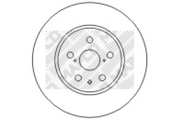 Köp MAPCO 25560 - Tuning till Toyota: Bakaxel, Solid Ø: 269mm, Ø: 269mm, Hålant.: 5, Bromsskivetjocklek: 10mm