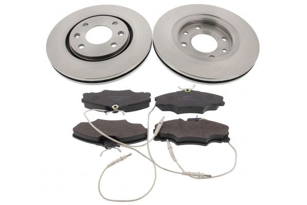 MAPCO Front Axle, Vented, incl. wear warning contact Ø: 260mm, Brake Disc Thickness: 24mm Brake discs and pads 47352 buy