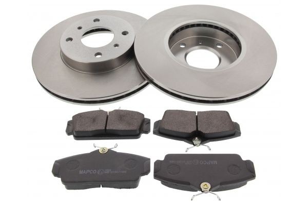 MAPCO 47502 Brake discs and pads set Front Axle, Vented