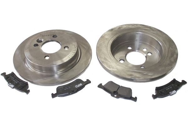 MAPCO 47892 Brake discs and pads set Rear Axle, solid