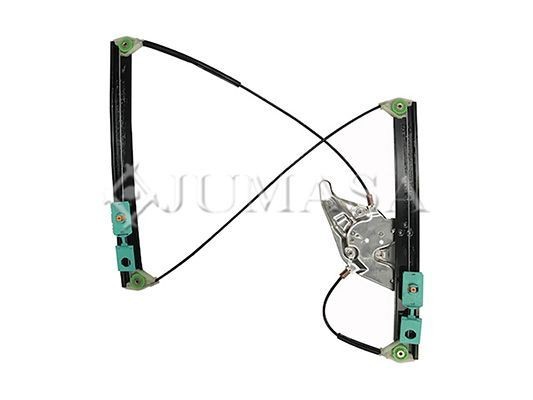 62240435 JUMASA Window mechanism AUDI Right Front, Operating Mode: Electric, without electric motor, with comfort function