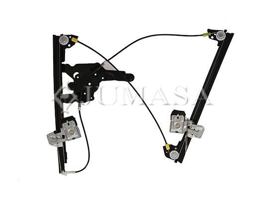 62244715 JUMASA Window mechanism SKODA Right Front, Operating Mode: Electric, without electric motor, with comfort function