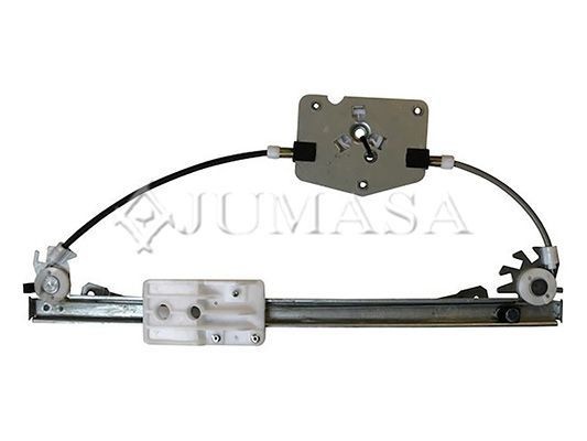Window mechanism JUMASA Right Rear, Operating Mode: Electric, without electric motor, with comfort function - 62425551
