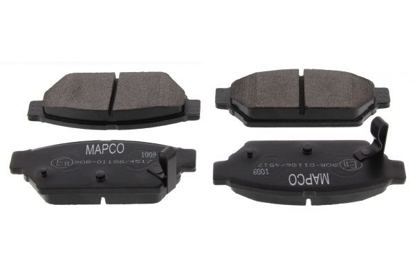 MAPCO 6229 Brake pad set Rear Axle, with acoustic wear warning