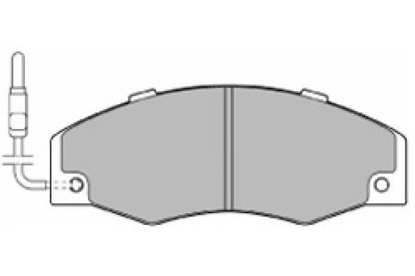 6279 MAPCO Brake pad set RENAULT Front Axle, incl. wear warning contact