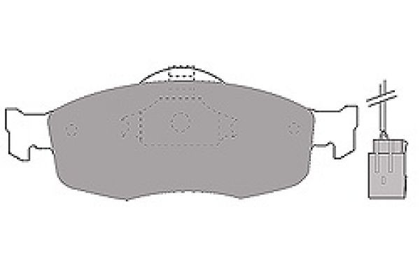 MAPCO Brake pad rear and front FORD MONDEO 1 (GBP) new 6369