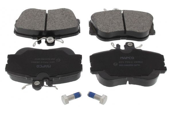 MAPCO 6374 Brake pad set Front Axle, prepared for wear indicator, with anti-squeak plate