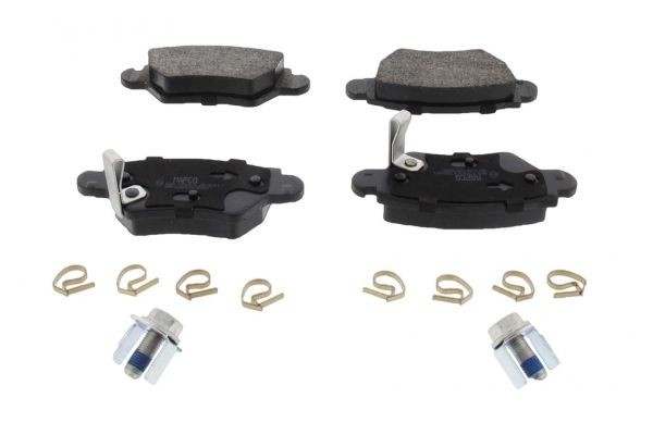 181363 MAPCO Rear Axle, with acoustic wear warning Height: 42,5mm, Width: 104,5mm, Thickness: 15,4mm Brake pads 6480 buy