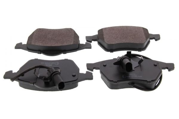 MAPCO 6491/1 Brake pad set Front Axle, incl. wear warning contact, with anti-squeak plate