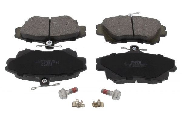 MAPCO 6504 Brake pad set Front Axle, prepared for wear indicator, with anti-squeak plate