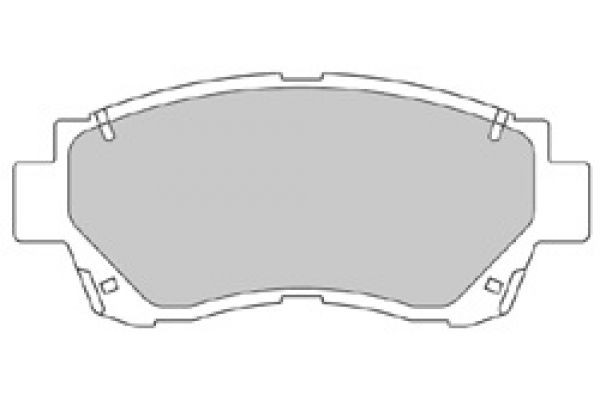 MAPCO 6539 Brake pad set Front Axle, incl. wear warning contact, with anti-squeak plate