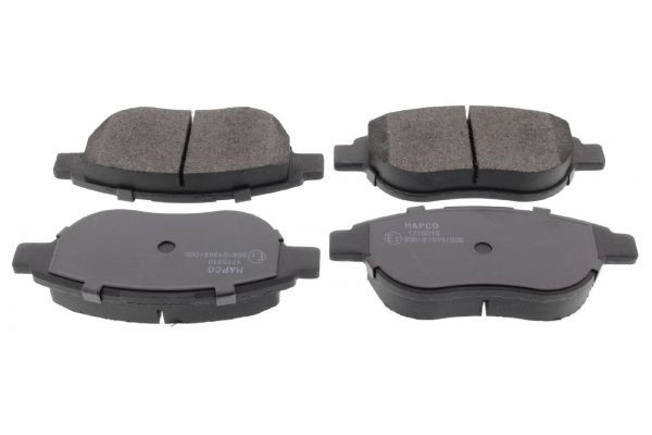 MAPCO 6548 Brake pad set Front Axle, with anti-squeak plate