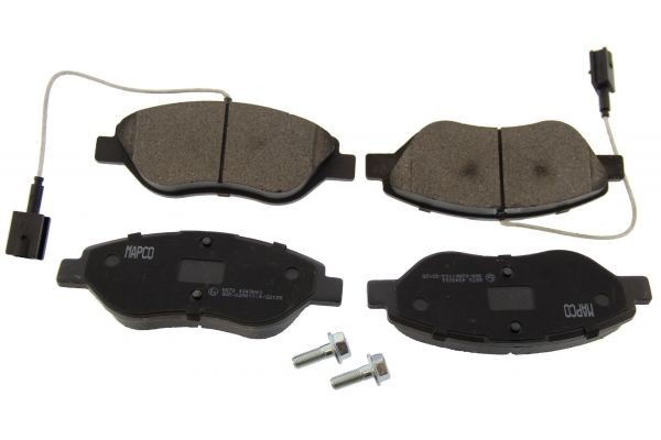 181445 MAPCO Front Axle, incl. wear warning contact Height: 57,4mm, Width: 150,8mm, Thickness: 18,4mm Brake pads 6572 buy