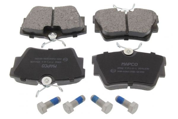 141351 MAPCO Rear Axle, excl. wear warning contact, with anti-squeak plate Height: 57,2mm, Width: 94,7mm, Thickness: 16,5mm Brake pads 6582 buy