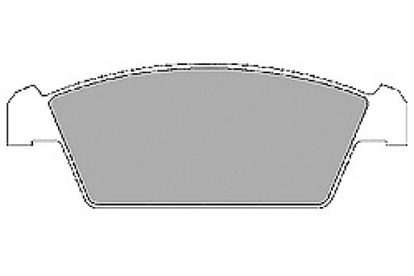 MAPCO 6601 Brake pad set Front Axle, excl. wear warning contact