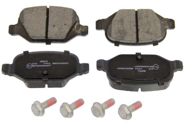 Fiat RITMO Disk brake pads 2039624 MAPCO 6716 online buy