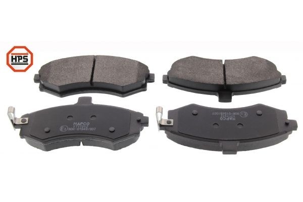 MAPCO Front Axle, incl. wear warning contact Height: 63,4mm, Thickness: 18,2mm Brake pads 6737 buy