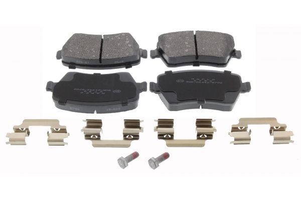 6758 MAPCO Brake pad set RENAULT Front Axle, not prepared for wear indicator, excl. wear warning contact