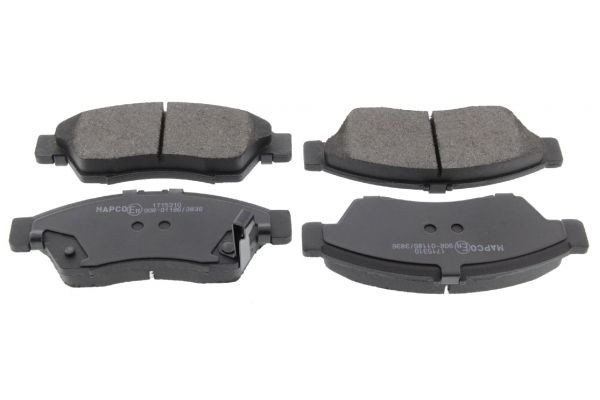 MAPCO 6762 Brake pad set Front Axle, with acoustic wear warning
