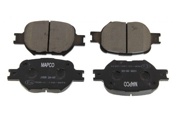 MAPCO Front Axle Height: 58,7mm, Width: 117,5mm, Thickness: 17,5mm Brake pads 6767 buy