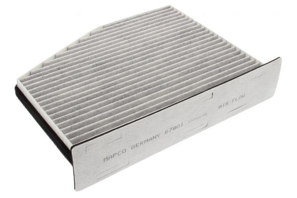 67801 Air con filter 67801 MAPCO Activated Carbon Filter, 288 mm x 215 mm x 34 mm, pentagonal