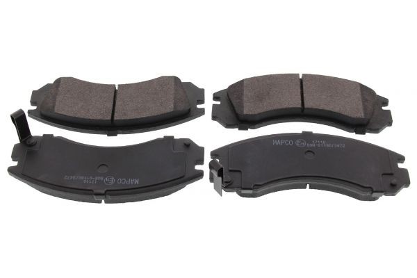 MAPCO Front Axle, with acoustic wear warning, with anti-squeak plate Height: 59mm, Width: 150mm, Thickness: 15,5mm Brake pads 6783 buy