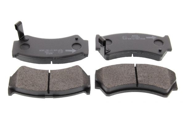 MAPCO Front Axle, with acoustic wear warning Height: 49,5mm, Width: 108,6mm, Thickness: 15,4mm Brake pads 6787 buy