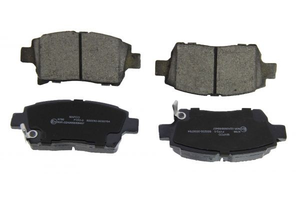 6788 MAPCO Brake pad set TOYOTA Front Axle, with acoustic wear warning