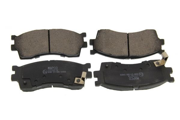 MAPCO 6807 Brake pad set Front Axle, incl. wear warning contact, with anti-squeak plate