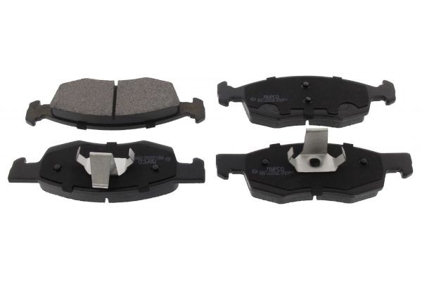 MAPCO 6827 Brake pad set Front Axle, excl. wear warning contact, with anti-squeak plate