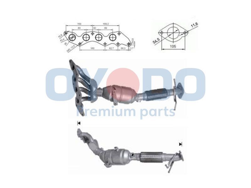 Oyodo 10N0143-OYO Catalytic converter 1 429 900