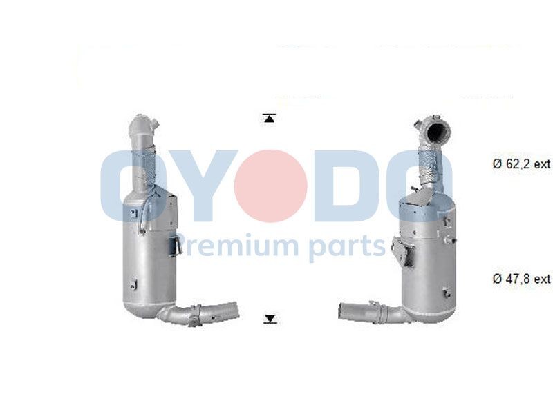 original Opel Meriva B Diesel particulate filter Oyodo 20N0130-OYO