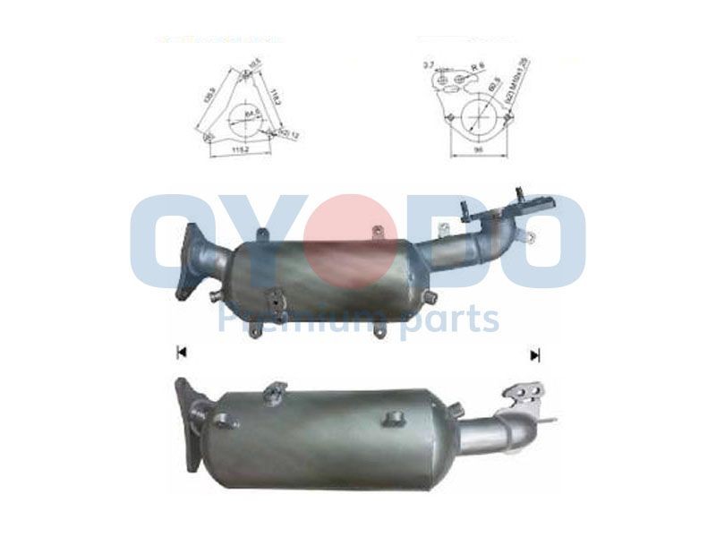 Oyodo 20N0149-OYO SUBARU Diesel particulate filter in original quality