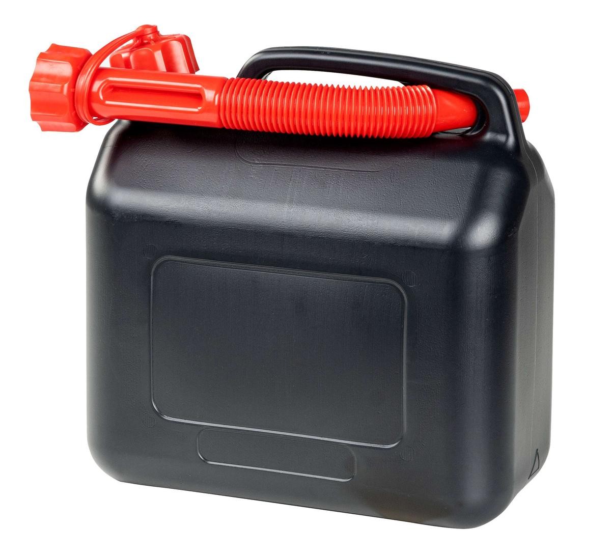 Kunststoff-Benzinkanister 5l, schwarz,, 7,84 €
