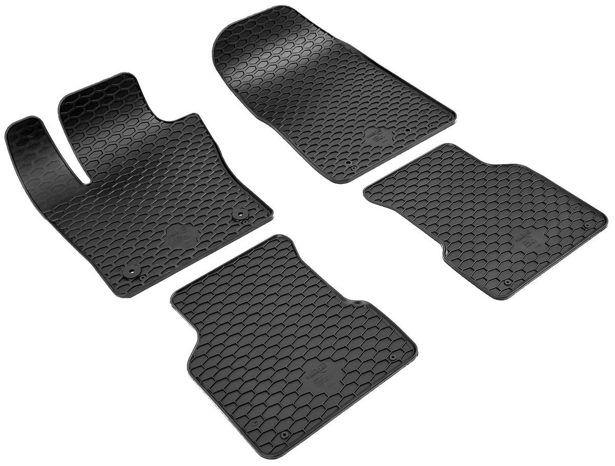 50911 WALSER Floor mats ALFA ROMEO Waterproof, Rubber, Front and Rear, anthracite/black, Tailored