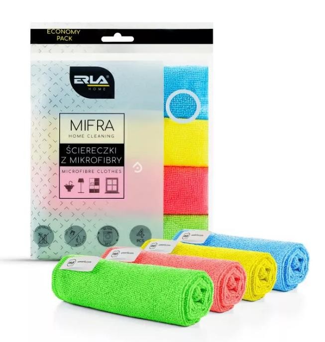 Microfiber cleaning towels K2 ERLA Mifra R1010