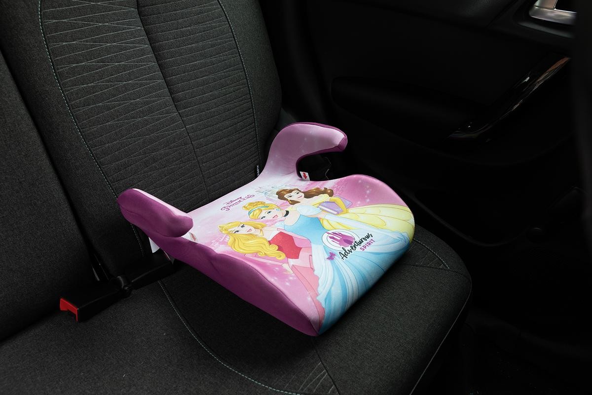 DISNEY PRINCESS 10280 Backless booster seat without Isofix, 15-36kg, Group 2/3, pink