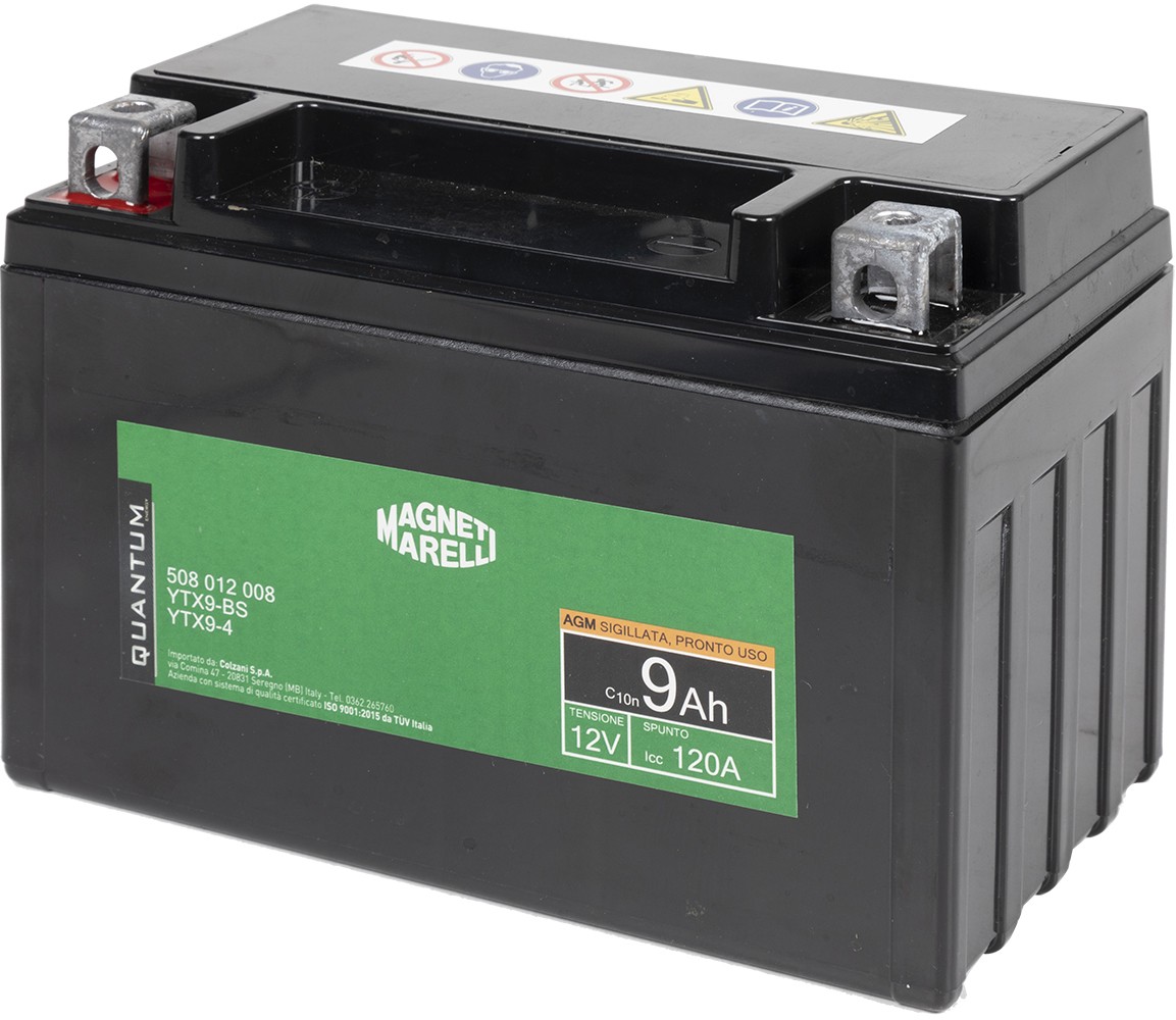 KYMCO DINK Batterie 12V 9Ah AGM-Batterie QUANTUM ENERGY Magneti Marelli 3625