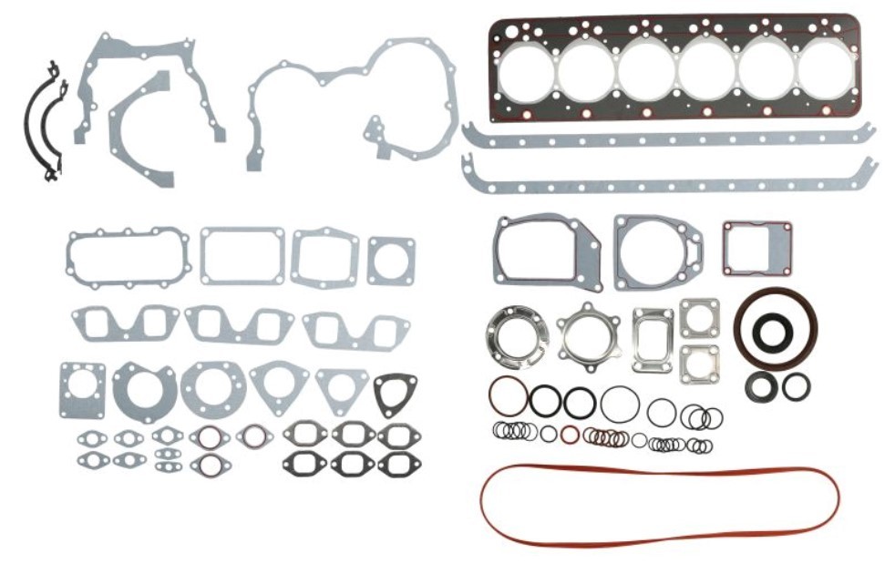Crankcase gasket LEMA with valve cover gasket, with crankshaft seal, without cylinder head gasket - 38200.00
