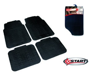 START Anzio PVC, Front and Rear, Quantity: 4, black Car mats 6077 buy