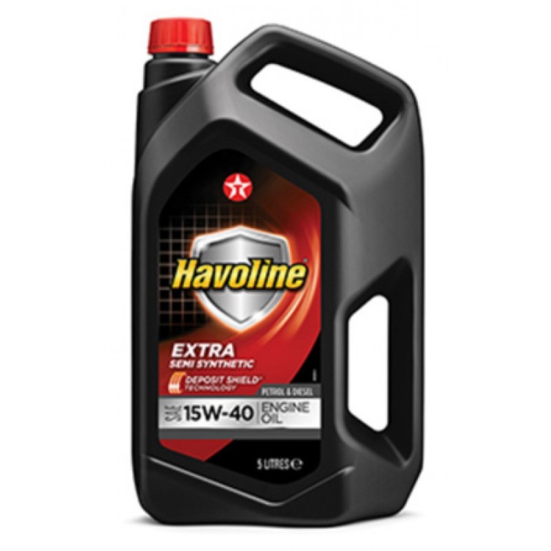 Buy Engine oil TEXACO petrol 804033LGV Havoline, Extra 15W-40, 5l