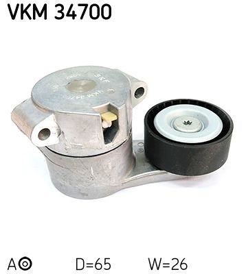 Fiat DUCATO Tensioner pulley, v-ribbed belt 20467 SKF VKM 34700 online buy