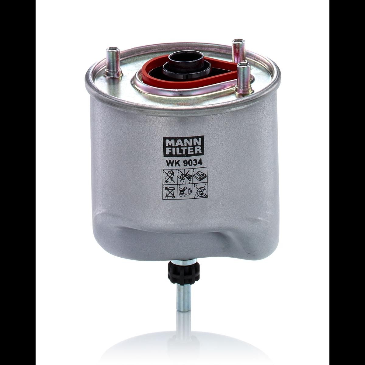 MANN-FILTER In-Line Filter Height: 126mm Inline fuel filter WK 9034 buy