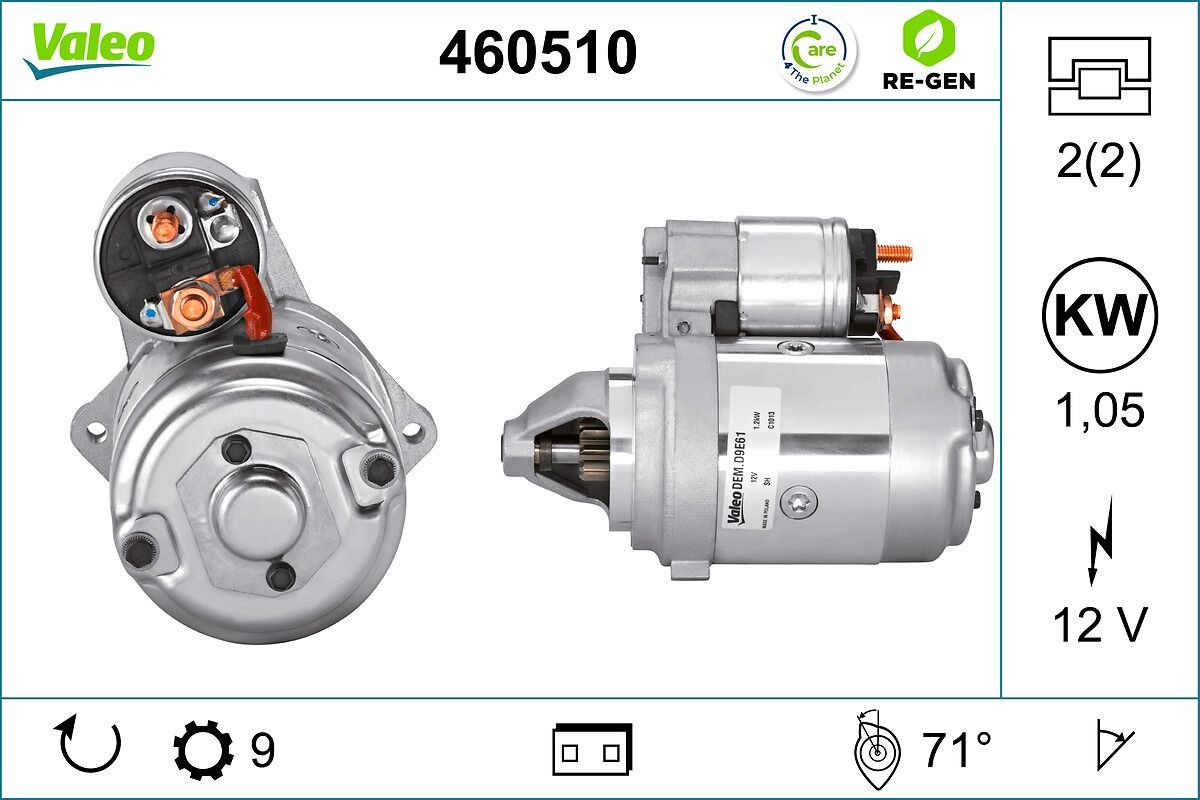 VALEO 460510 Starter motor 5802-P5